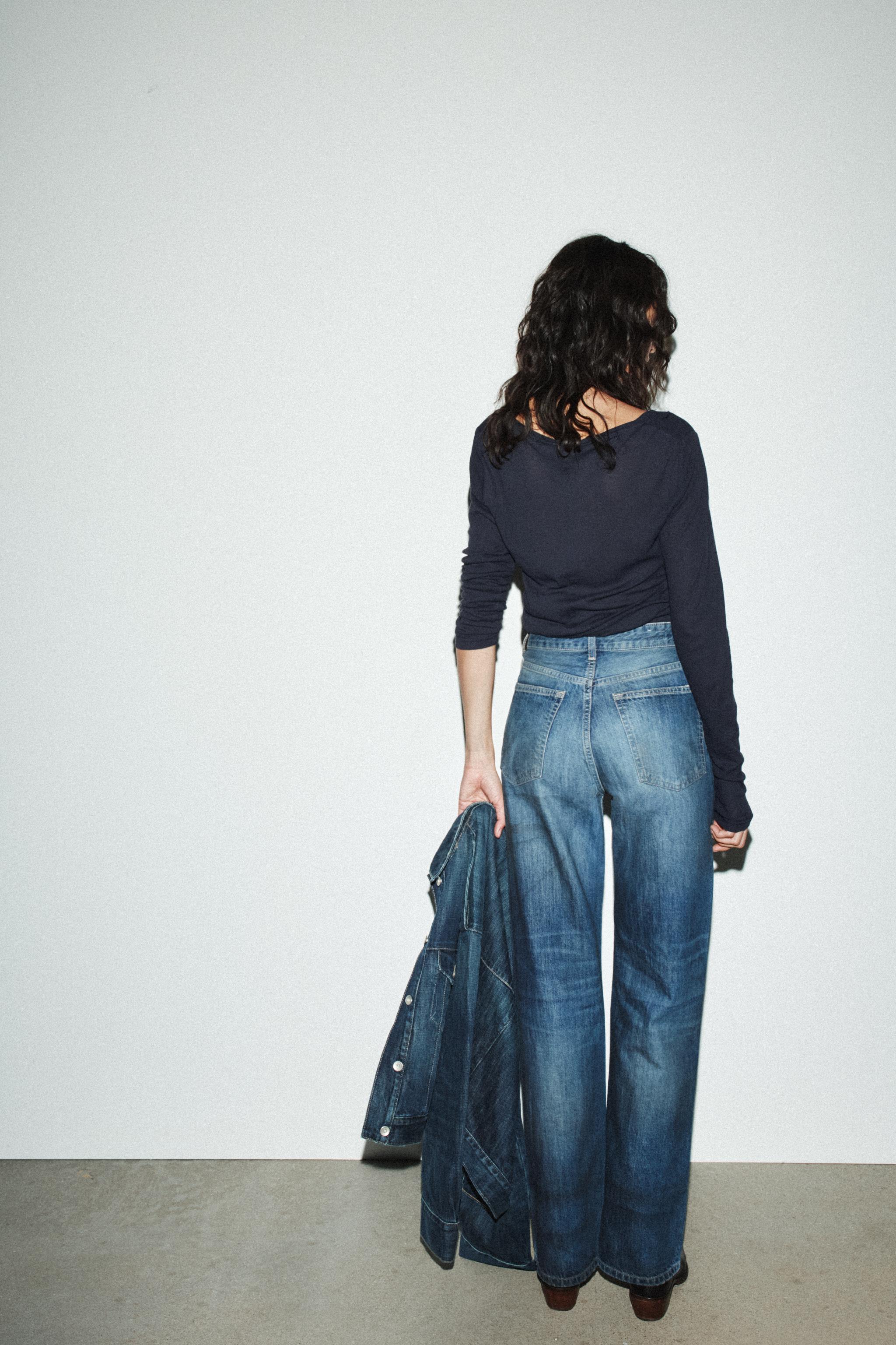 JEANS TRF WIDE LEG TAILLE HAUTE FULL LENGTH